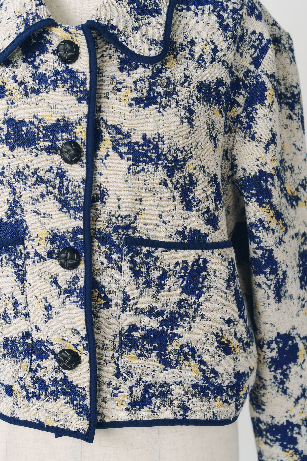 cropped gobelin shirt/blue