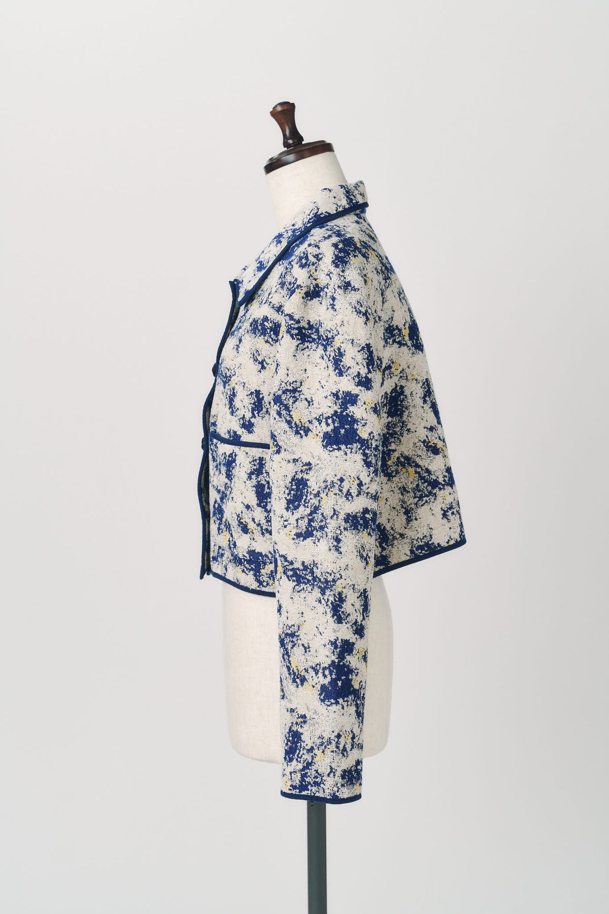 cropped gobelin shirt/blue