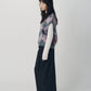 argyle knit vest/pink