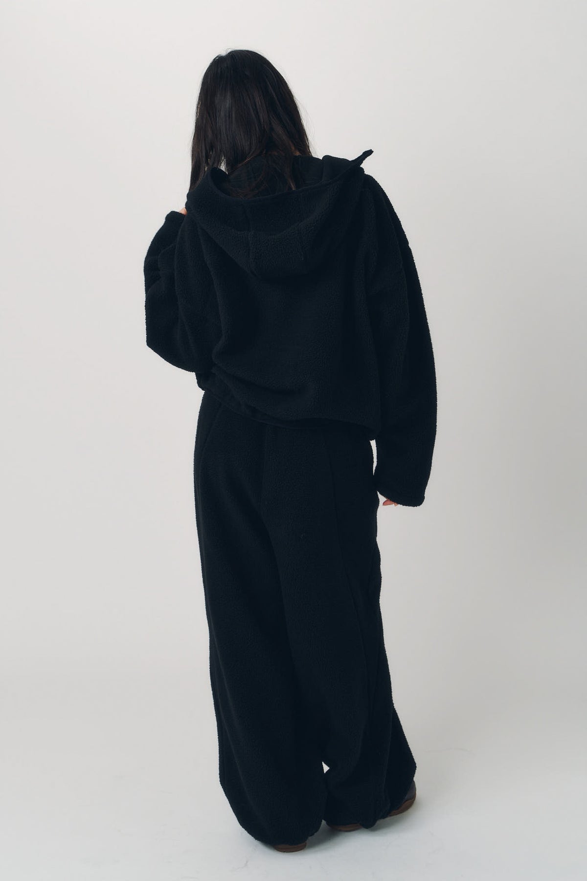 switching boa pants(unisex)/black