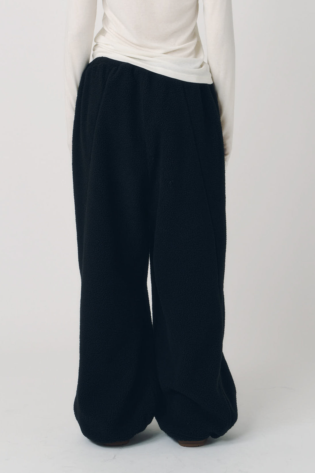 switching boa pants(unisex)/black