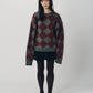 argyle knit(unisex)/red