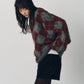 argyle knit(unisex)/red