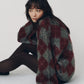 argyle knit(unisex)/red