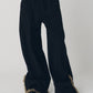 double hem fur trousers(unisex)/blackfur