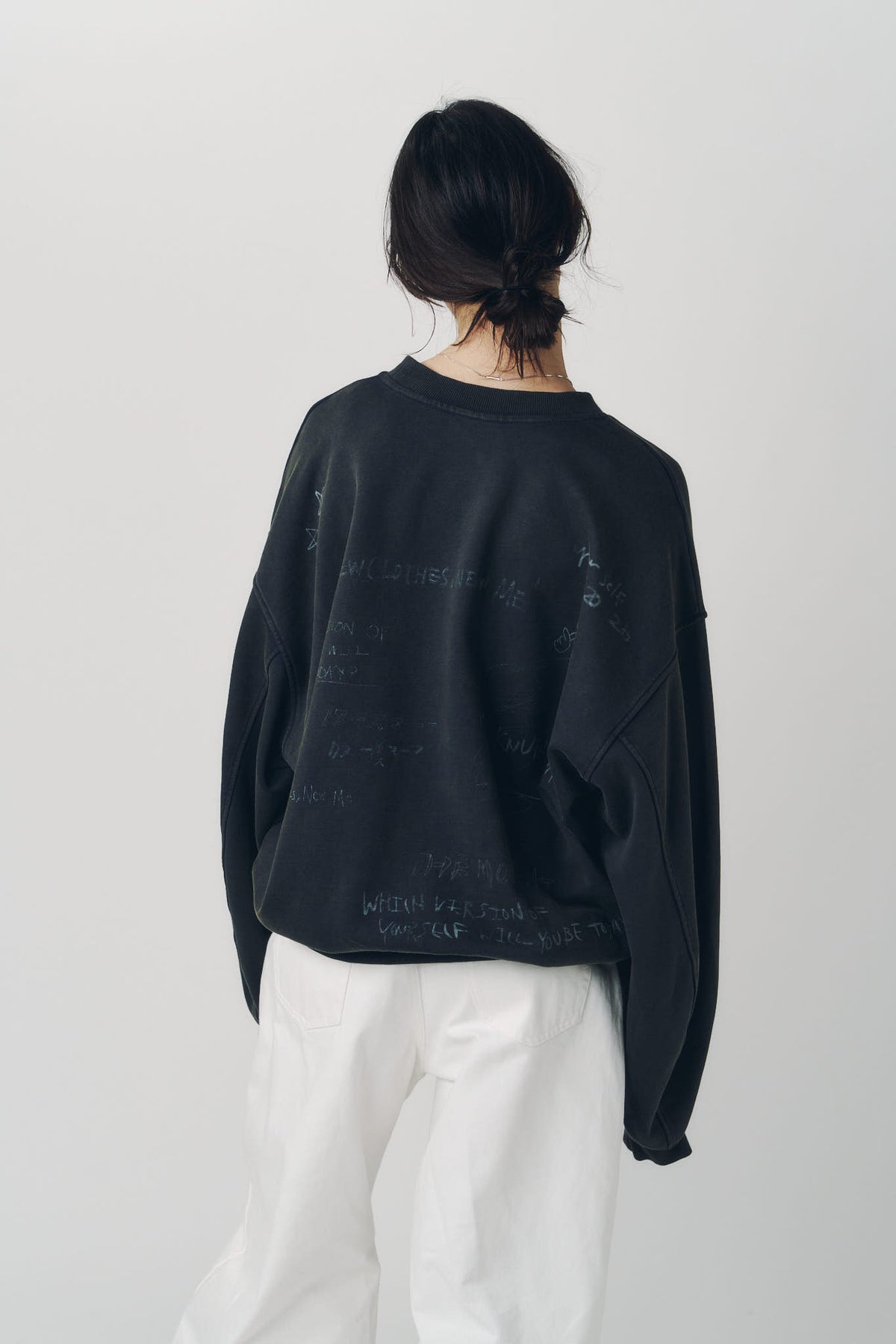 message sweatshirt(unisex)/charcoal