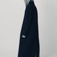 single-breasted long coat/navy