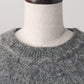 2way shaggy flower knit(unisex)/gray