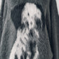 dalmatian shaggy knit(unisex)/gray