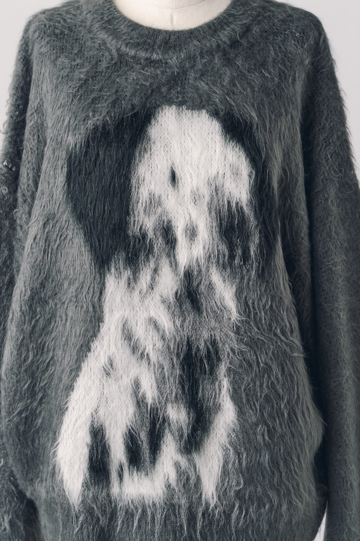 dalmatian shaggy knit(unisex)/gray