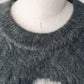 dalmatian shaggy knit(unisex)/gray