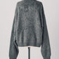 dalmatian shaggy knit(unisex)/gray
