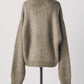 dalmatian shaggy knit(unisex)/beige