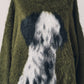 dalmatian shaggy knit(unisex)/green