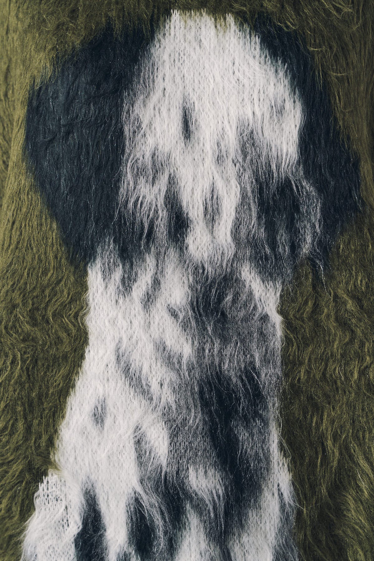 dalmatian shaggy knit(unisex)/green