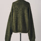 dalmatian shaggy knit(unisex)/green