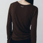 basic fitted pack tee/brown
