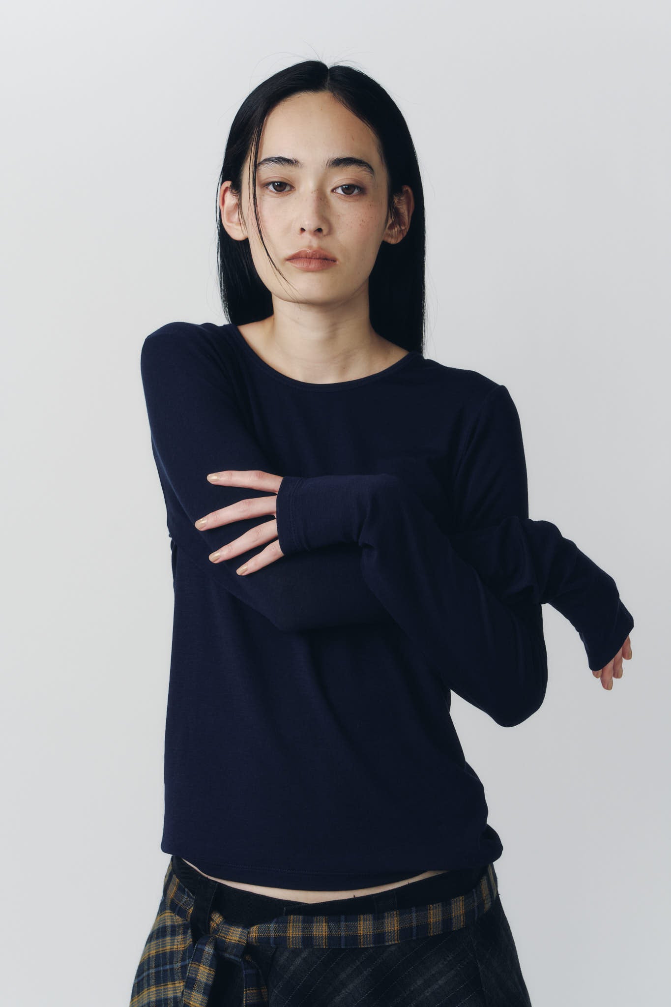 basic fitted pack tee/navy