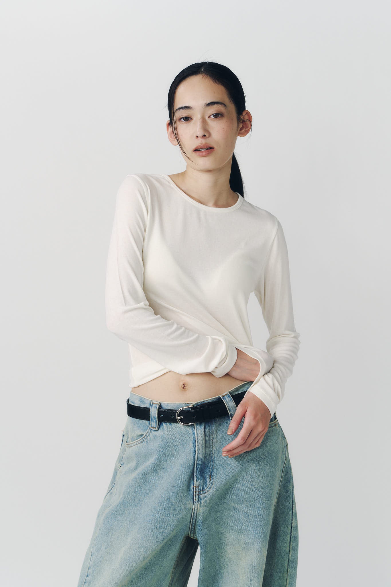 basic fitted pack tee/ivory