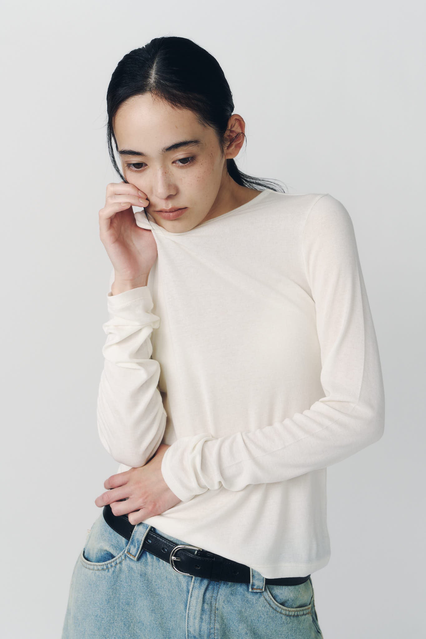 basic fitted pack tee/ivory