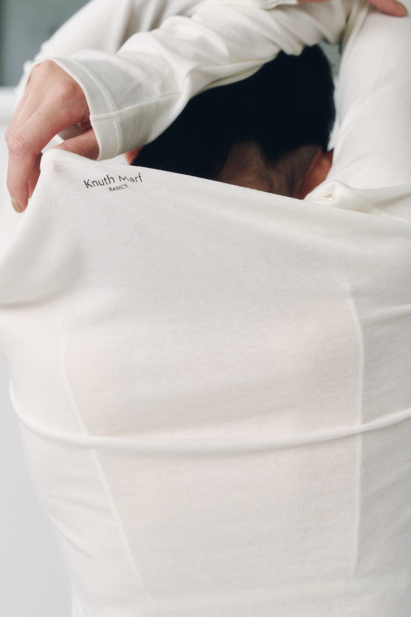 basic fitted pack tee/ivory