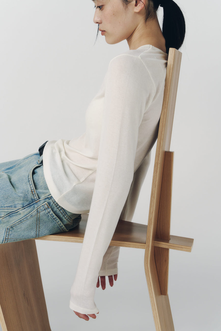 basic fitted pack tee/ivory