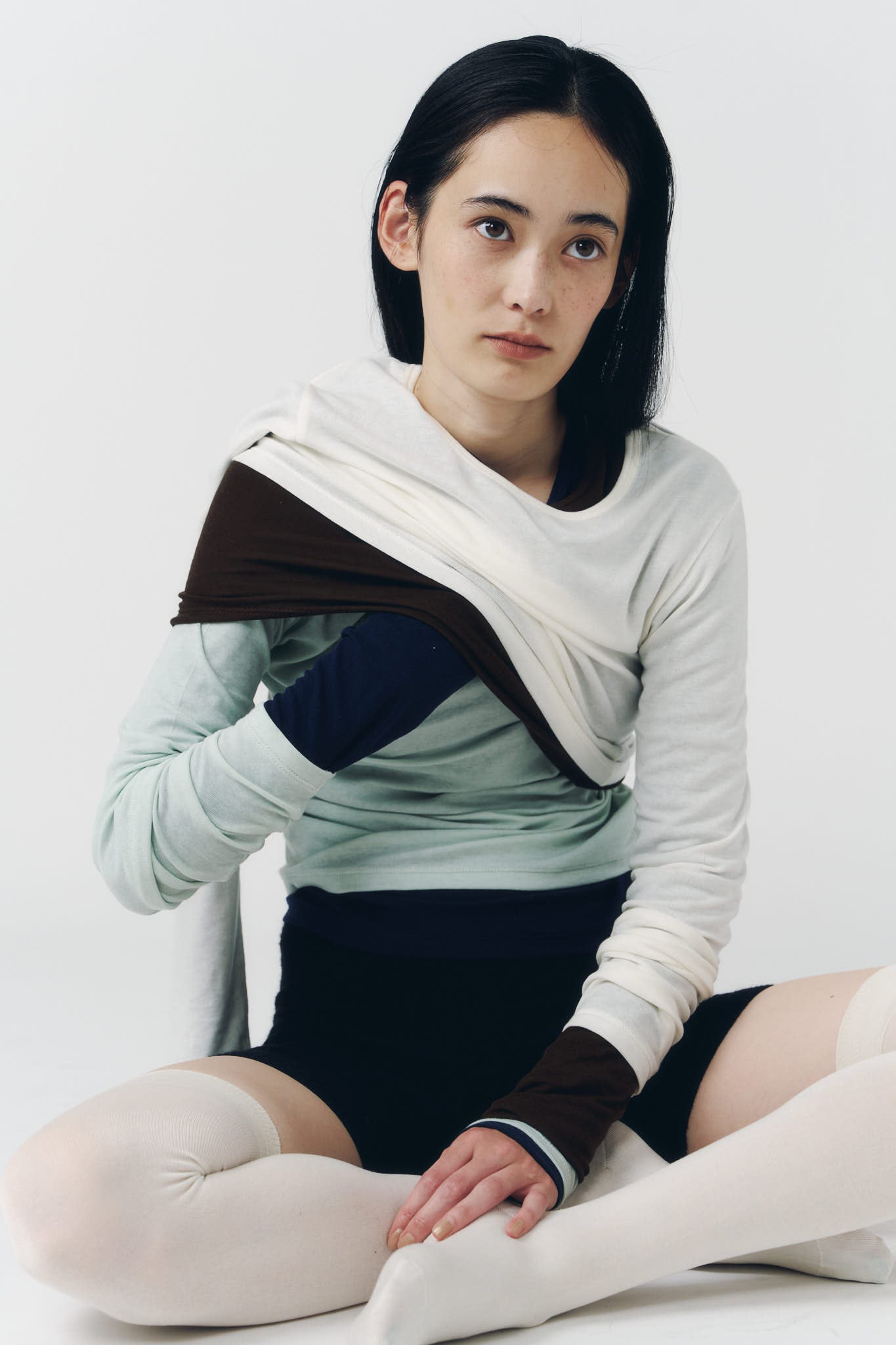 basic fitted pack tee/ivory