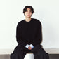 2way cuffs normcore knit(unisex)/black