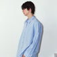 label over shirt(unisex)/blue