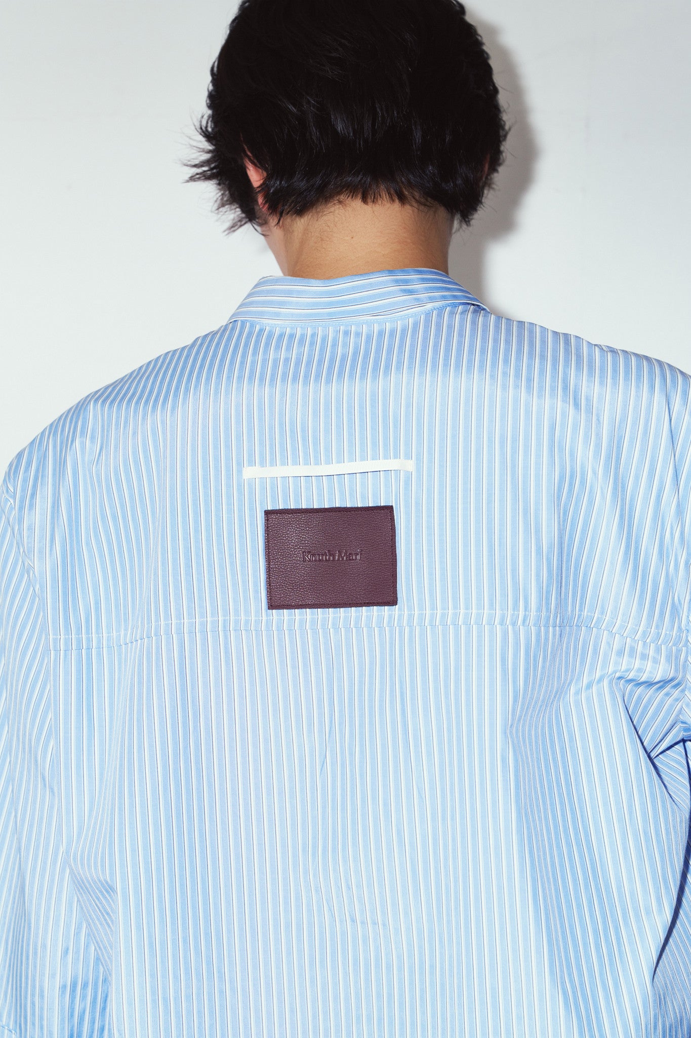 label over shirt(unisex)/blue