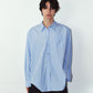 label over shirt(unisex)/blue