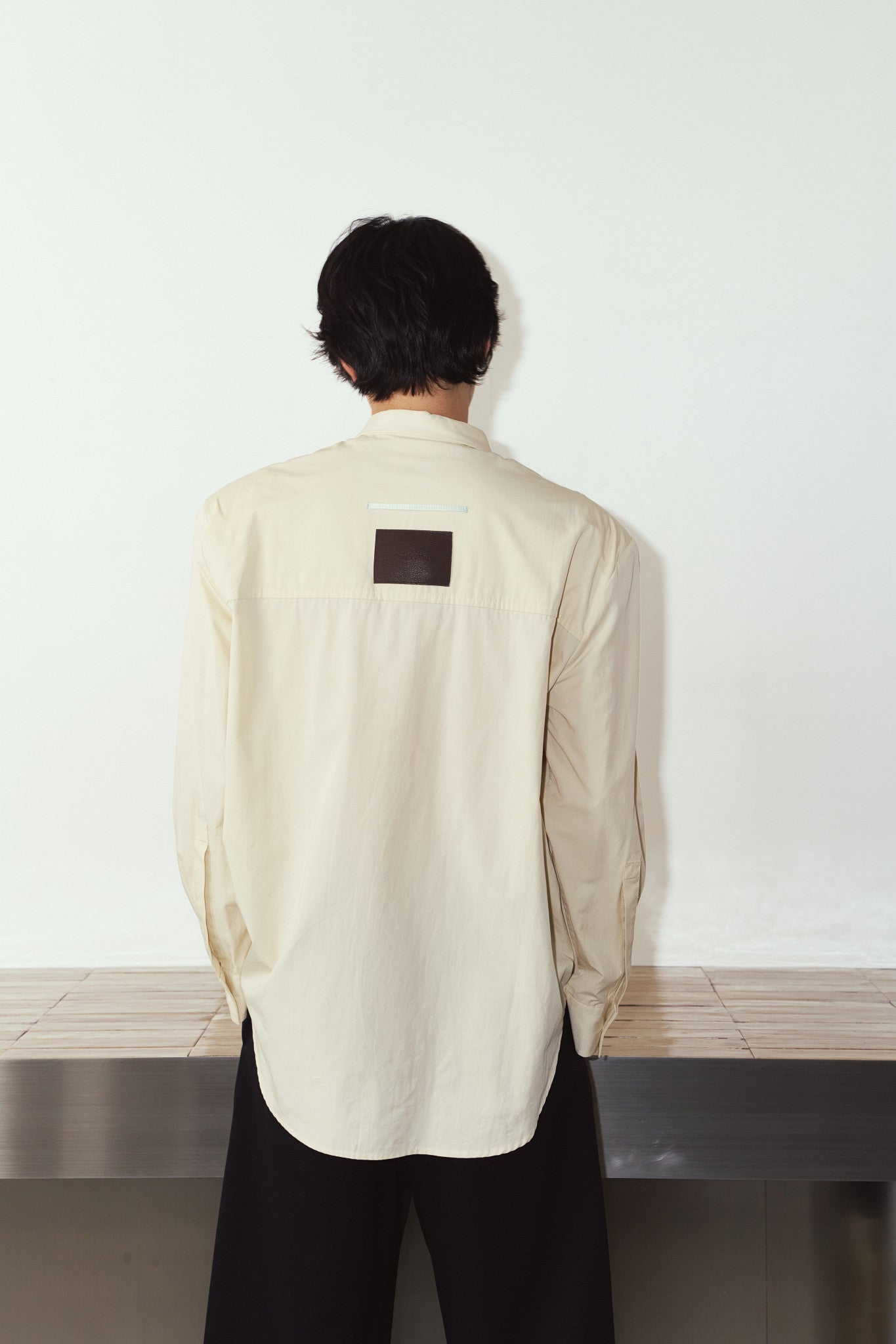 label over shirt(unisex)/yellow
