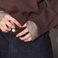 2way cuffs normcore knit(unisex)/brown