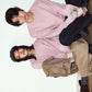 2way cuffs normcore knit/pink