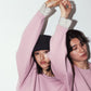 2way cuffs normcore knit/pink