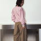 2way cuffs normcore knit/pink