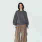 2way cuffs normcore knit(unisex)/gray