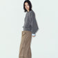 2way cuffs normcore knit(unisex)/gray