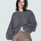 2way cuffs normcore knit(unisex)/gray