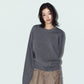 2way cuffs normcore knit(unisex)/gray