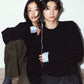 2way cuffs normcore knit/black