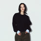 2way cuffs normcore knit/black