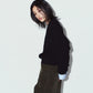 2way cuffs normcore knit/black