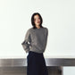 2way cuffs normcore knit/gray