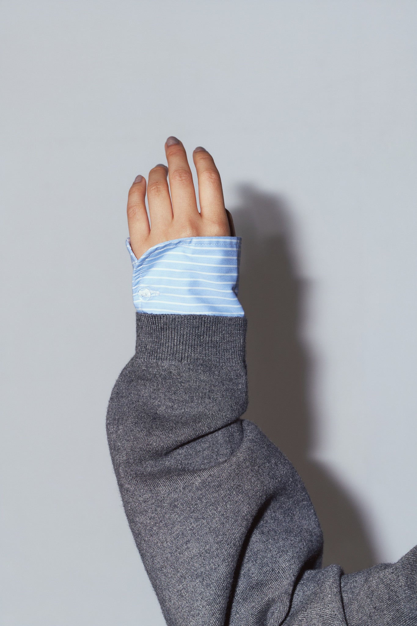 2way cuffs normcore knit/gray