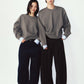 2way cuffs normcore knit/gray