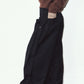cling draped  pants(unisex)/black
