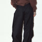 cling draped  pants(unisex)/black