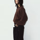 2way cuffs normcore knit/brown