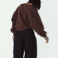 2way cuffs normcore knit/brown